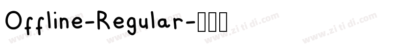 Offline-Regular字体转换