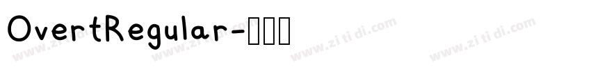 OvertRegular字体转换