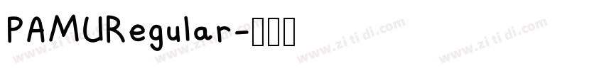 PAMURegular字体转换