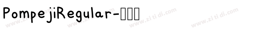 PompejiRegular字体转换