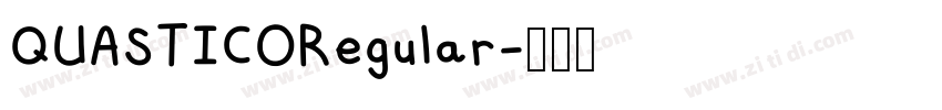 QUASTICORegular字体转换