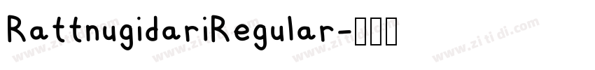 RattnugidariRegular字体转换