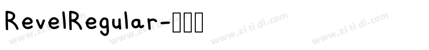RevelRegular字体转换
