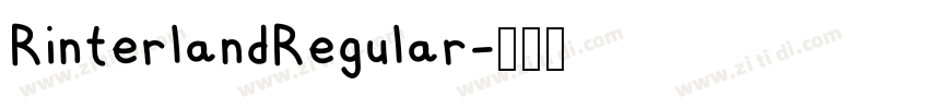 RinterlandRegular字体转换
