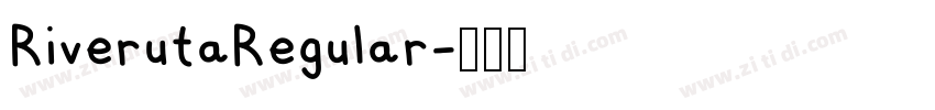 RiverutaRegular字体转换