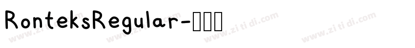 RonteksRegular字体转换