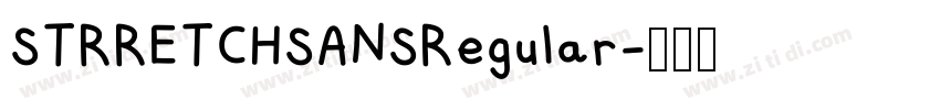 STRRETCHSANSRegular字体转换