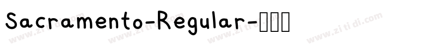 Sacramento-Regular字体转换