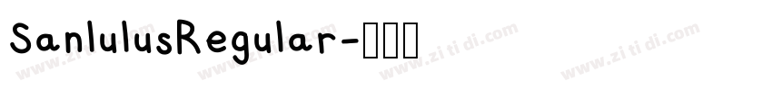 SanlulusRegular字体转换