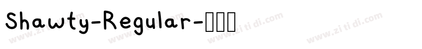 Shawty-Regular字体转换