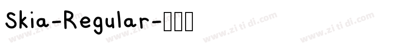 Skia-Regular字体转换