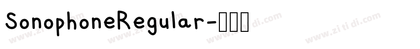 SonophoneRegular字体转换