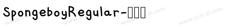 SpongeboyRegular字体转换