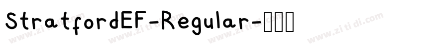 StratfordEF-Regular字体转换