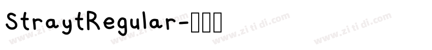 StraytRegular字体转换