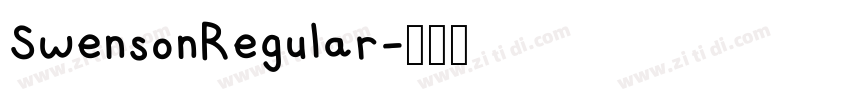 SwensonRegular字体转换