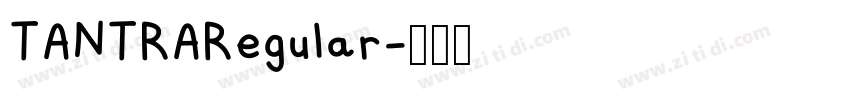 TANTRARegular字体转换