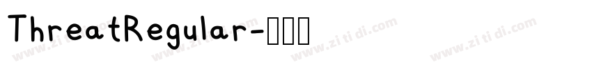 ThreatRegular字体转换