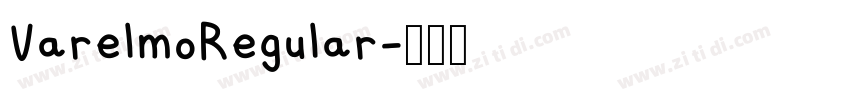 VarelmoRegular字体转换