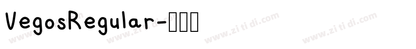 VegosRegular字体转换