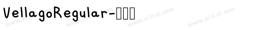 VellagoRegular字体转换