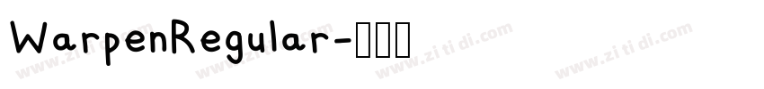 WarpenRegular字体转换