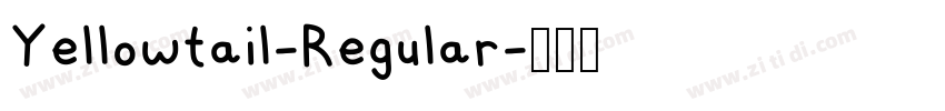 Yellowtail-Regular字体转换