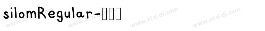 silomRegular字体转换