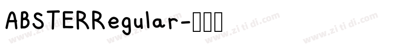 ABSTERRegular字体转换