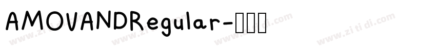 AMOVANDRegular字体转换