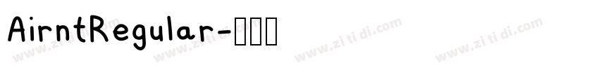 AirntRegular字体转换
