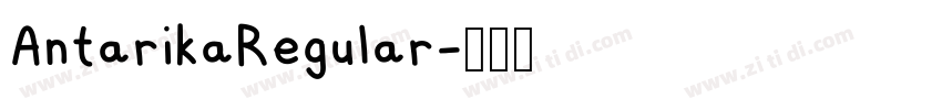 AntarikaRegular字体转换
