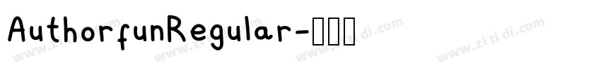 AuthorfunRegular字体转换