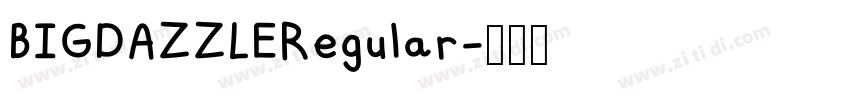 BIGDAZZLERegular字体转换