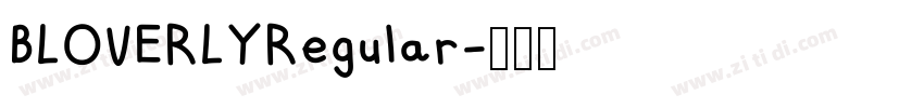 BLOVERLYRegular字体转换