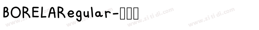 BORELARegular字体转换
