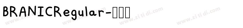 BRANICRegular字体转换