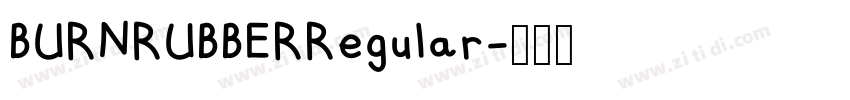BURNRUBBERRegular字体转换