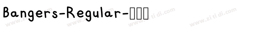 Bangers-Regular字体转换