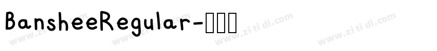 BansheeRegular字体转换