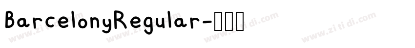 BarcelonyRegular字体转换