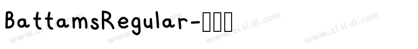 BattamsRegular字体转换