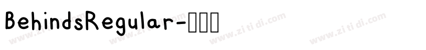 BehindsRegular字体转换