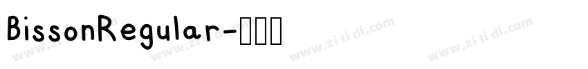 BissonRegular字体转换