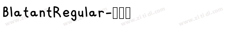 BlatantRegular字体转换