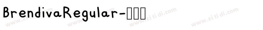 BrendivaRegular字体转换