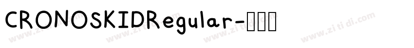 CRONOSKIDRegular字体转换