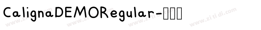 CalignaDEMORegular字体转换