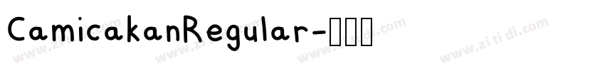 CamicakanRegular字体转换 CamicakanRegular字体转换