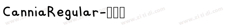CanniaRegular字体转换